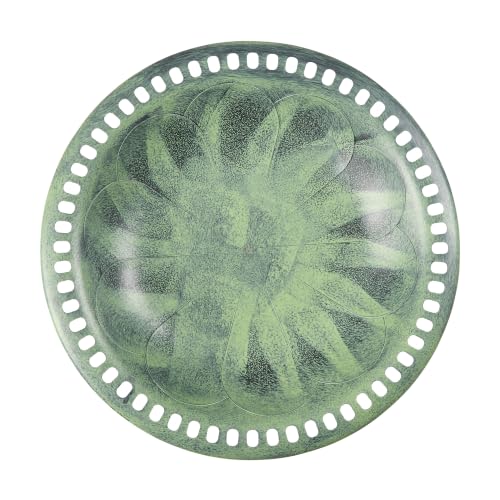 Backyard Expressions Outdoor Garden Bird Bath - Mint Green - Weather Resistant Polyresin - 27 Inch - color: Mint Green