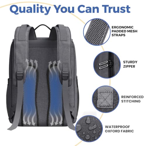 Baby Diaper Bag Backpack - Baby Bag for Girls & Boys, Large Waterproof Diaper Backpack - Baby Shower Gifts for Boys & Registry Must Haves - Travel Diaper Bags with Changing Pad - Newborn Stuff - color: A. Gray, style: Classic