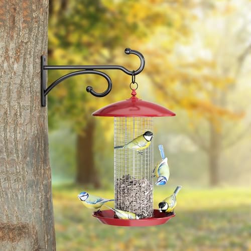 6" Plant Hanger Hooks Outdoor Indoor Planter Hooks, Wall Mounts for Hanging Plants, Baskets, Wind Chimes, Bird Feeders, Lanterns, Bird Houses (Black Metal, 2-Pack) - color: Black, size: 6 Inch