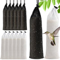 GXXMEI 12PCS 3.9" x 15.7" Finch Sock Feeder for Outdoor, Durable Thistle Seed Feeder Sacks, Wild Bird Food Supply Tools for Garden Yard Wild Finch Feeding