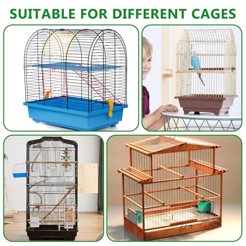 Large Bird Cage Mat, 31 × 39 Inch Waterproof Felt Pad Absorbent Under Cage Mat for Dog Crates Bird Cages Reptile Aquariums with Non Slip Backing Protector for Hard Flooring Surfaces - size: 31x39 Inch