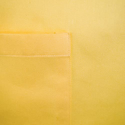 DII Everyday Basic Kitchen Collection - color: Yellow, size: Regular Size Chef Apron
