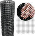 Black Hardware Cloth 20'' x 10' PVC Steel Vinyl Coated 1/2 inch Galvanized Wire Mesh Roll (19 GA) Chicken Wire Fence Roll, for coop Fences,Screen mesh, Rabbit/Snake Fences, Poultry enclosures, etc. - color: 19(GA)-1/2inch, size: 20In x 10Ft
