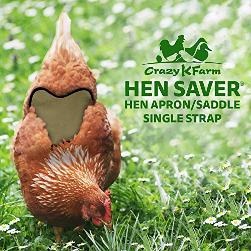 Single Strap Chicken Apron/Saddle, Medium, Khaki (HSMSS-Khaki) - color: Khaki, size: Medium