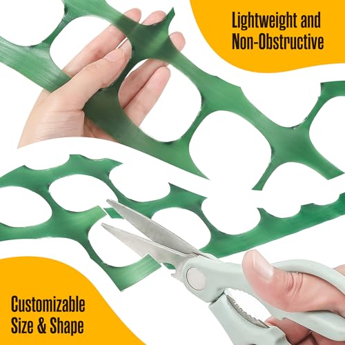 Fencing, Temporary Fence, Snow Fence, Chicken, 10.55 lb/roll, 4x100' Feet | Houseables Green Plastic Fencing, Deer Netting, Plastic Mesh Roll, Safety Netting, Construction, Yard, Garden, Dogs, Backyard - color: Green