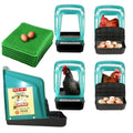 Nesting Boxes for Chicken Coops | Roll Away Hen House for Laying Eggs | Durable Plastic Chick Brooder Box with Perch & Pull Out Egg Tray for Poultry Farm | Chicken Coop Accessories (Pack of 5)