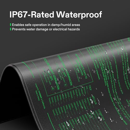 VIVOSUN 20" x 20.75" Seedling Heat Mat and Digital Thermostat Combo Set | UL & MET-Certified Warm Hydroponic Heating Pad for Germination, Indoor Gardening, Greenhouse - size: 20"x20.75"