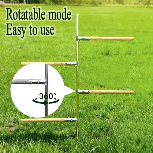 4 pcs Chicken Roosting Bars Single Wooden Pole, Chicken Supplies For Coop,Chicken Coop Simple Accessories,Angle-Adjustable Chicken Coop Toys,Birds Training Platform For Cockatiels Lovebirds And Parrot
