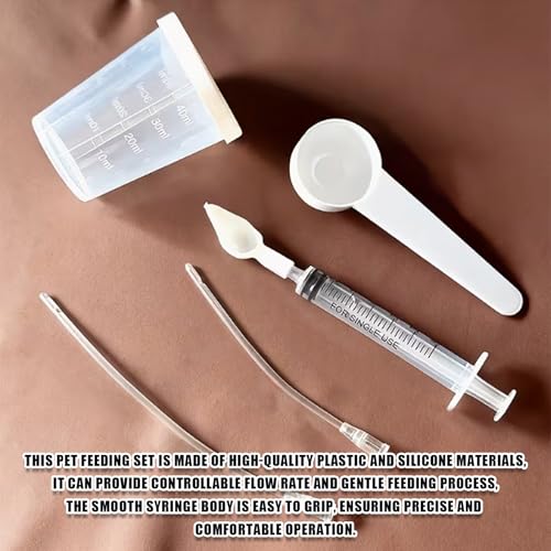 Baby Bird Feeding Syringe Kit,Hand Feeding Syringe for Birds,Pet Syringe Feeding Tool, Parrot Feeding Tubes Set for Small Baby Birds Pet Kittens (B) - color: B
