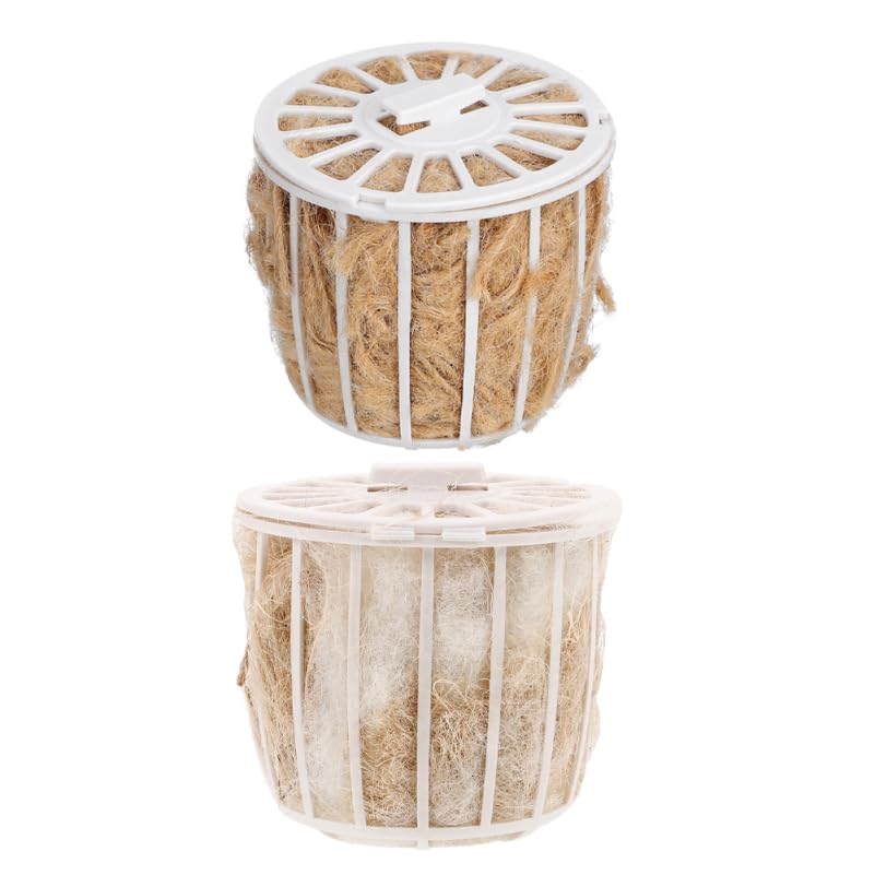 2-Pack Natural Jute Bird Nesting Material for Parakeets Canaries Finches Soft Comfortable Bird Bedding Cage Accessory for Breeding and Rest