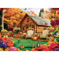 300 Pieces Puzzle for Adults, House and Pumpkins Jigsaw Puzzle - style: House and Forest