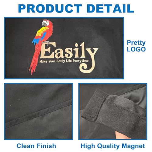 Easily Good Night Bird Cage Cover for Large Bird Cage with Play Top with Storage Pocket, 61" - size: 61“