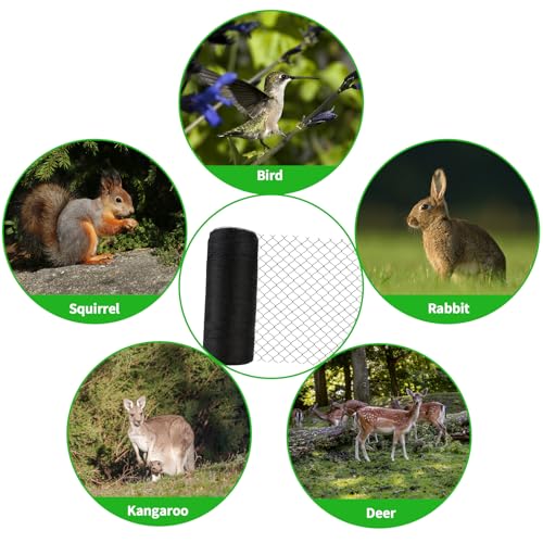 Deer Fence Netting 7.5x65 FT, Heavy Duty Bird Netting for Garden | Strong Woven Netting for Garden Protection, Plants, Fruit Trees, Blueberry Bushes, Vegetables, Chicken Coops & Porches - size: 7.5x65FT-1/2inch