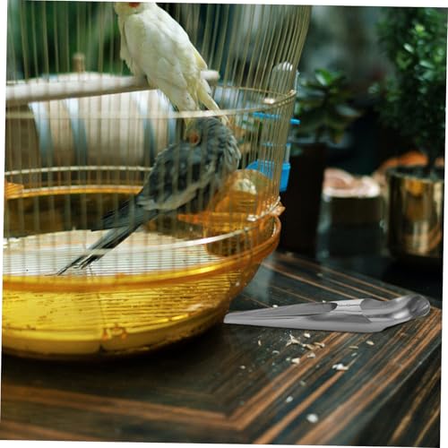 BESPORTBLE Stainless Steel Bird Feeder Filler Scoop Parrot Food Filling Scoop Tool Bird Feed for Indoor Outdoor Use 8.07 in Feeding Accessory for Easy Food Refills
