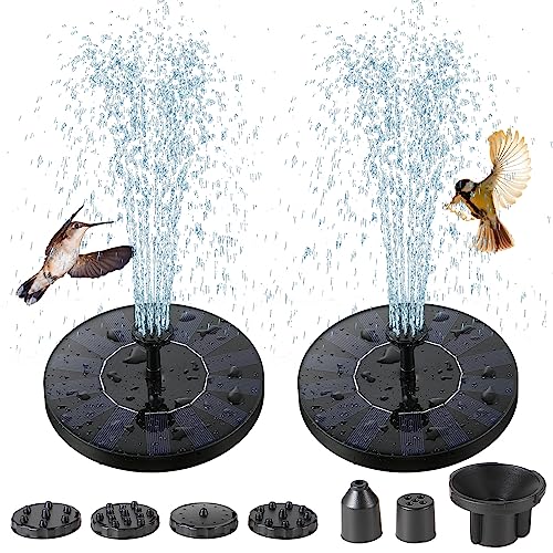 2 Pack Solar Fountain for Bird Bath, 3.5W Outdoor Solar Water Fountain - style: 3.5W