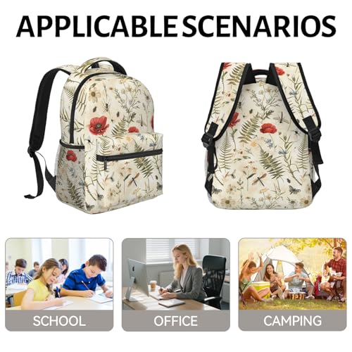 Gentle Cheetah Family Backpack for Women Girls School Laptop College Wildlife Big Cat Backpacks for Gifts Travel Hiking Work Camping, Polyester Lightweight Bookbag Back Pack - color: Cheetah17