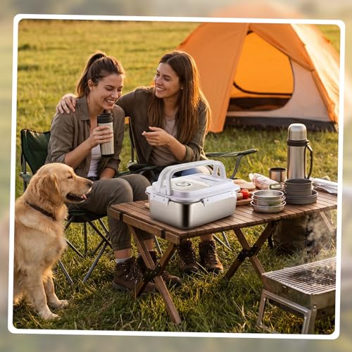 2 Pack Stainless Steel Pet Food Container with Scoop, 7.5 L/16.5 lb Small Airtight Metal Treat Storage Bin Cat Puppy Dog Food Storage Container for Dry Dog Cat, Bird Seed, Keep Fresh