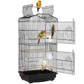 Yaheetech 41-inch Open Top Medium Bird Cages for Parakeets Finches Canaries Lovebirds Small Quaker Parrots Cockatiels Budgie Green Cheek Conure Travel Pet Flight Birdcage - color: Black