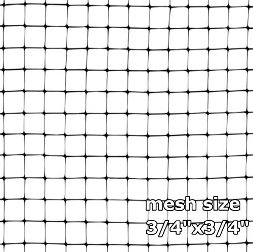 OldMacDonald Deer and Animal Fence Barrier Netting (55gr/sq m.) 7.5' x 100' (2.3m x 30m) (mesh 19x19mm) - Folded for Shipping - size: 7.5' x 100' (2.3m x 30m) (mesh 19x19mm)