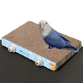12.4in Large Paper Bird Toys, Bird Platform, Parrot Toy, Help Birds Clean Beak, Release Stress, Reduce Boredom - Suitable for Macaws, Small Parakeets, and Other Small to Medium-Sized Pet Birds - size: B