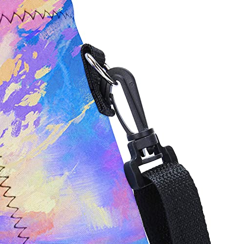 AMARY 500ML Neoprene Water Bottle Carrier Bag with Adjustable Shoulder Strap,Insulated Water Bottle Cover for Stainless Steel/Glass/Plastic Bottles 16.9OZ (colourful clouds) - color: colourful clouds