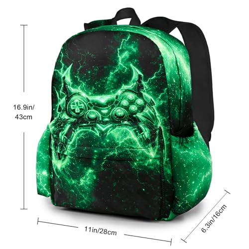 Game Kids Backpack School Backpack Teens Bookbag for Girls Boys Hiking Camping Travel Sports - color: Game