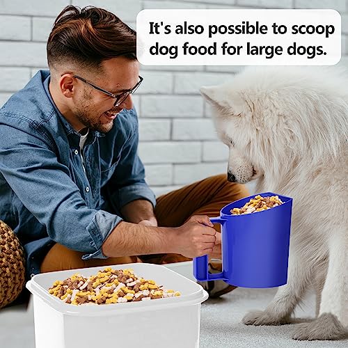 Feed Scoop - Grain Scoop for Horse,Heavy Duty Plastic Large Food Scoop for Large Dogs Livestock 1.8 Quart/7.2Cups (Purple) - color: Purple