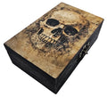 RK Collections Skull Head Trinket Box Small Jewelry Keepsake Box. Gothic Skeleton Lovers Gift Idea, Skull's Soul Spiritual Case/Holder. (6.5" Skull Face) - style: Skull