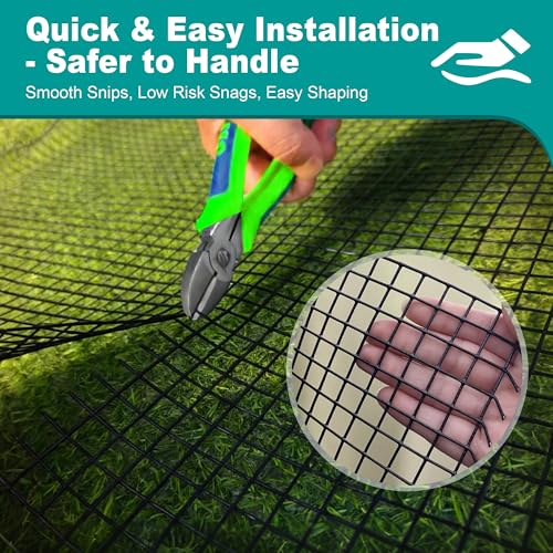 Black Hardware Cloth, 48'' x 100' 1/2 inch 19 Gauge, Chicken Wire Fencing, Welded Wire Fencing, Wire Mesh Roll, Cage Wire, Garden Fencing, Wire Cloth, Animal Enclosure & Garden Protection