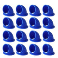 PIAOLGYI 16 Pcs 1.5 Inches Quail Feeder Ports,DIY Automatic Poultry Feeder,No Waste DIY Feed Ports(Blue) - color: Blue
