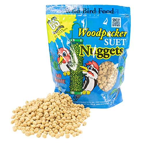 C&S Woodpecker Suet Nuggets Single Packs, 27 oz, None (Pack of 2) - size: 1.69 Pound (Pack of 2)