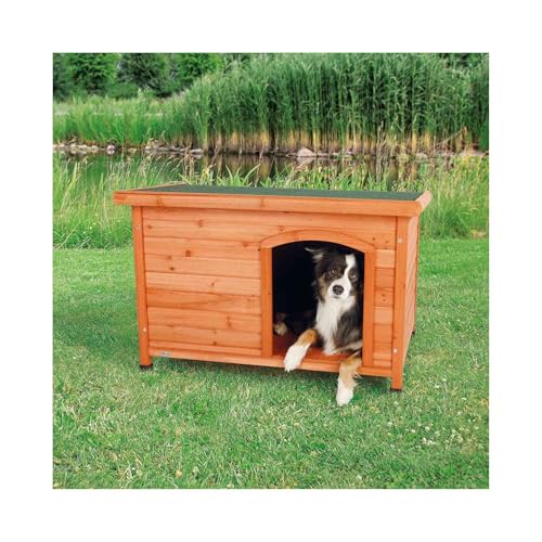 TRIXIE Pet Products Dog Club House, Large,Glazed Pine,40.75x26.75x28.25 Inch (Pack of 1),39552 - color: Brown, size: Medium