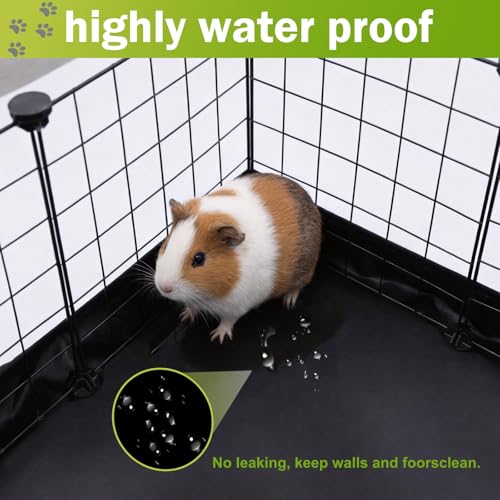 DZWLKJ Guinea Pig Cage Liner,Tarp Bottom Waterproof and Washable Base,Elastic Cord, Also for Rabbits, Bunny, Chinchesillas, Hedgehog, Ferrets and Other Small Animals(24x48 inches)