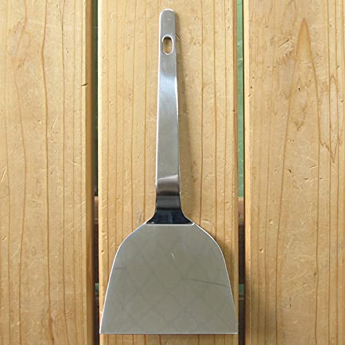 Nagao Tsubamesanjo Okonomiyaki Spatula, Width 3.7 inches (9.3 cm), Stainless Steel Pattern, Made in Japan