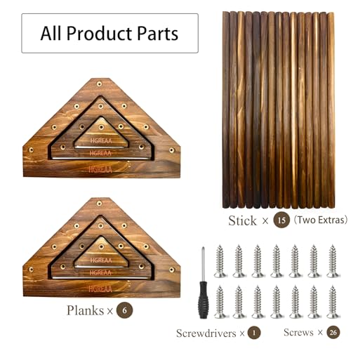 Chicken Perch 3 Pack Chick Toys Wooden Roosting Bar Chicken Coop Accessories for Brooder Training Perch for Baby Chick, Bird Parrot Easy to Assemble and Clean