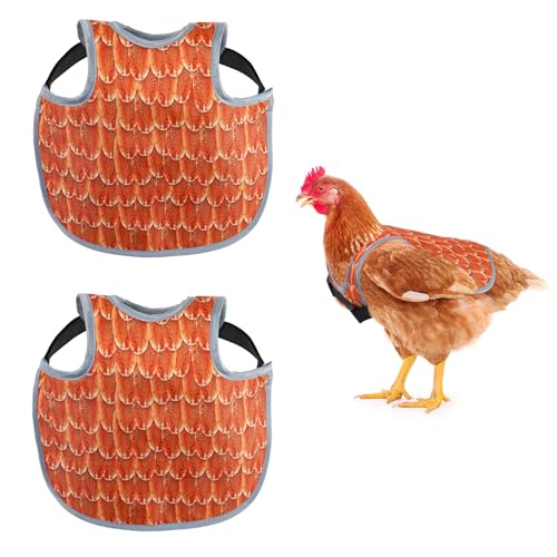 Chicken Saddle for Hens - Back Protector, Apron, Sweater, Mating Saddle, Pecking Vest (Yellow)