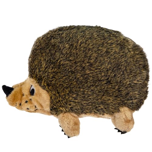 Outward Hound Hedgehogz Stuffed Dog Toy – Soft Plush Hedgehog, Grunts & Squeaks, 12" x 8.5" x 9", X Large (Pack of 12) - size: X Large (Pack of 12)