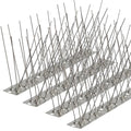 Bird Spikes 3.28FT, 304 Stainless Steel Bird Deterrents Spikes for Outside to Keep Birds Away Birds Scare Devices Outdoor 4Pcs - size: 3.28Feet