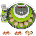 18-Egg Incubator with Automatic Egg Turning & Humidity Control, HD Panoramic View, Built-in Candler for Hatching Chicken, Duck, Quail Eggs Farms, Science Labs, Classroom, Home Use
