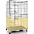 Shappy Large Bird Cage Seed Catcher,Bird Cage Cover Net Skirt Guard,Adjustable Soft Airy Mesh Net for Parrot Parakeet Macaw(118 x 15 Inch/ 300 x 37 cm,Yellow) - color: Yellow, size: 118 x 15 Inch/ 300 x 37 cm