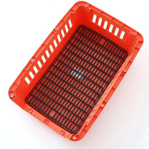 Plastic Mesh Tray for Dogs & Cats (2 Pack) – Anti-Leak Crate Floor Grid, Cage Liner for Travel Carriers, Breathable Hygienic Base, Cut-to-Size PP Plastic (Small Size 15.7x9.4 in) (2)