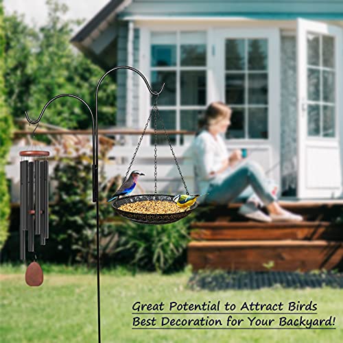 CQAIRIOU Premium Hanging Bird Feeder Tray(2 Set),Size 11.8” Large Platform Bird Feeder Metal Mesh Tray,Wild Bird Feeder for Outside Hanging Seed Platform,Combinable Style to Double Layer - size: 2 Sets Hanging Bird Feeder Tray