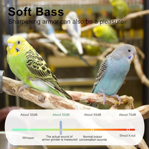 Bird Nail Grinder,Bird Beak Grinder,Silenced Bird Nail File with LED Lamp,Suitable for Budgerigars,Parakeets,Conure,Parakeets,Crested Myna,Lovebirds, Finches.