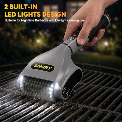 Electric Grill Brush, Wireless Grill Cleaner BBQ Cleaning Brush Kit