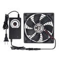 Computer Fan with AC Plug, Variable Speed 120mm AC Fan 110V 120V 220V 240V, for Terrarium Receiver Amplifier Xbox DVR Component Cooling