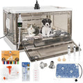 Puppy Incubator with Heating - Incubator for Puppies,Fan Ventilation Circulation Design,for Newborn Puppies and Kittens,Small Mammal (55L) - size: 55L