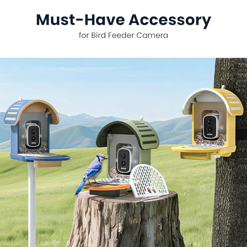Bird Seed Guard, Spill-Proof Bird Feeder Covers, Waterproof & Rust-Resistant Mesh, Save Bird Food, Must-Have Bird Feeder Accessories (2-Pack)