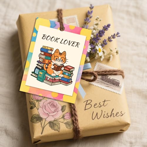 CHGCRAFT Books and Cats Clear Stamps Study Transparent Stamps Newspapers Silicone Clear Stamp Seals for DIY Scrapbooking Photo Album Decoration, 4.3×6.3 inch - style: Books and Cats