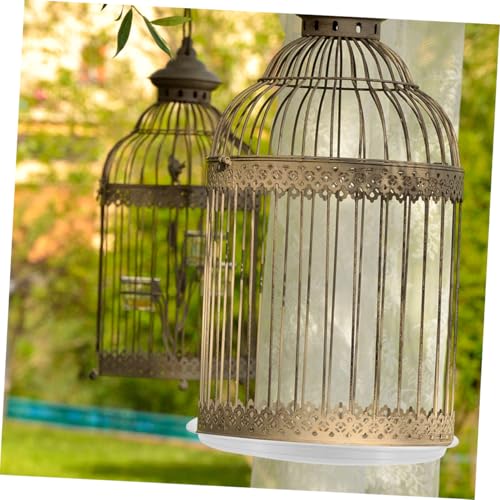 5pcs Round Birdcage Bottom Tray Reusable Plastic Litter Holder for Parrots and Canaries Easy to Clean Design for Creating Clean Living Space