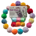 Fashion's Talk Cat Toys Furry Rattle Ball for Kitty 6 Pack - size: 6-Pack